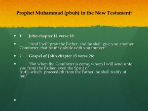 Prophet Muhammad Pbuh In The Holy Bible Dr Nauman Shad